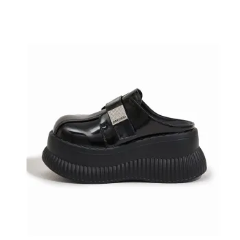 Milan Love Song Quick-Drying Slip-Resistant Abrasion-Resistant Odor-Resistant Wrap-toe Slippers Women's Black