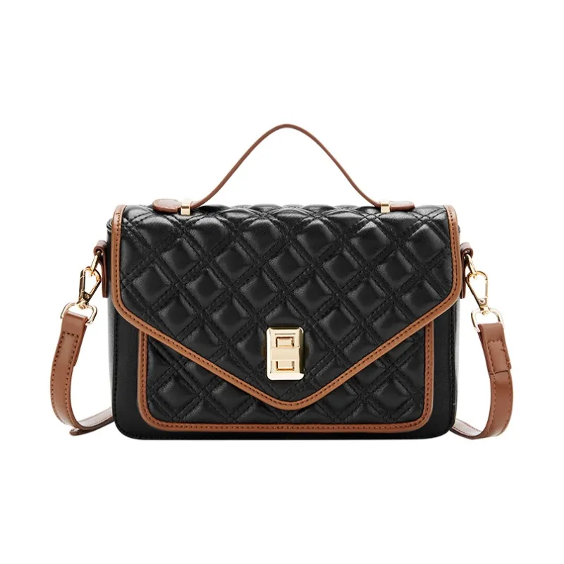 JANE KLAIN Synthetic Leather Handbag, Shoulder Bag, Crossbody Bag Women's White/Black-5