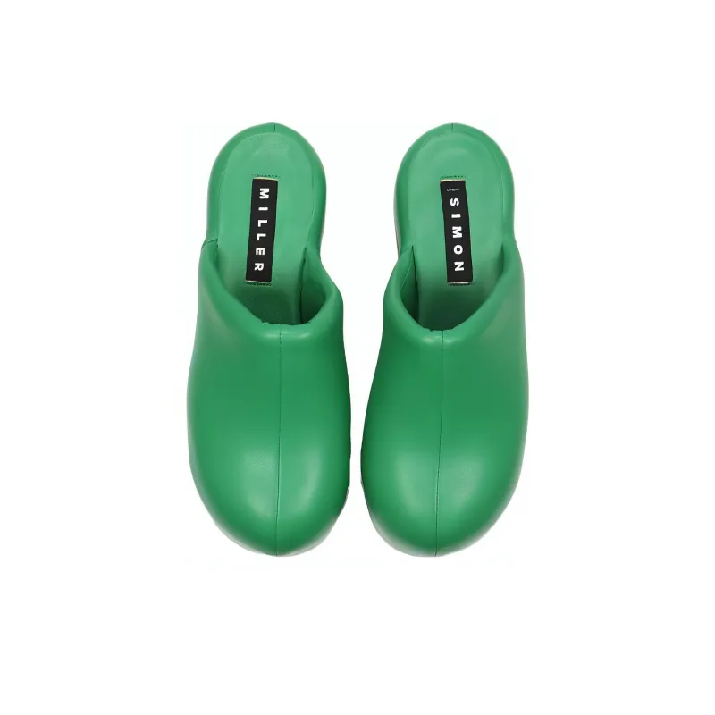 SIMON MILLER Wrap toe Slippers Women's Green-2