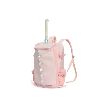 Sportsgirl Fabric Backpack Water-Resistant Lightweight Korean Style Travel Bag Large Size Unisex Ecru/Pink/Black