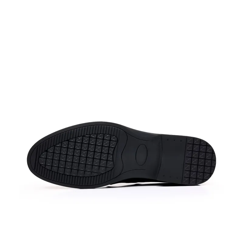 Mulinsen Dress Shoes Men Low Top Black-3