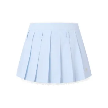 Three Quarters Casual Short Skirts Women's Blue White Stripes