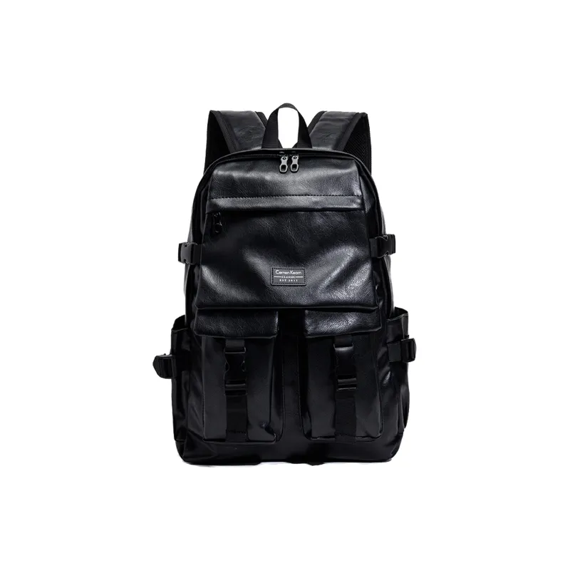 KONADCT Oxford/PU Backpack Large Size Unisex Black/Gray/White/Purple/Monogram/Coffee-23
