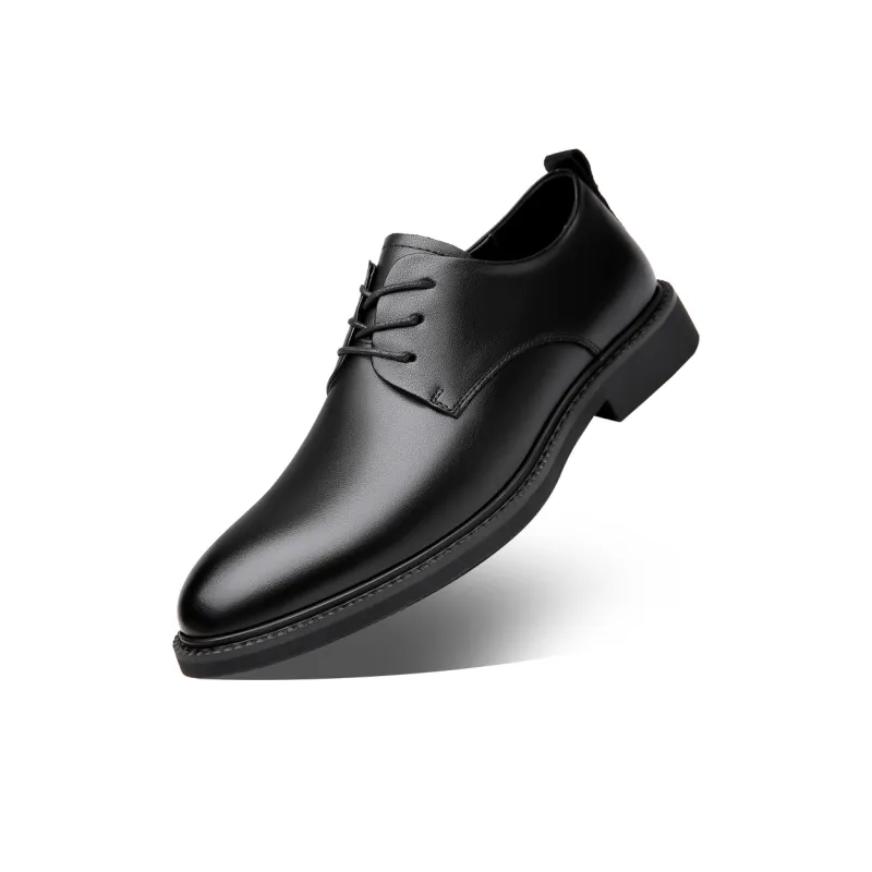 Mulinsen Dress Shoes Men Low Top Black-1