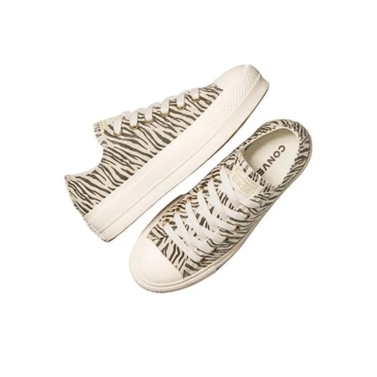 Converse Women's Chuck Taylor All Star Lift Low 'Zebra Print' Women's-4