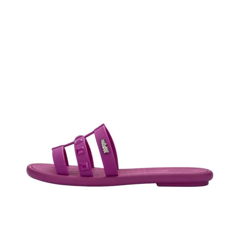 Melissa Slide Slippers Women's Beige/Purple/Black/Blue-0