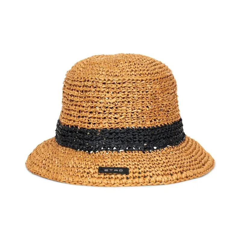 ETRO Vscose-cotton Blend Bucket Hats Men's Brown-0