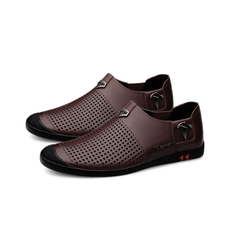 Wen Nai Casual Shoes Men's Brown-3