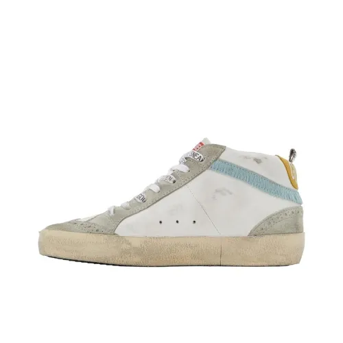 Golden Goose Mid Star Mid Top Skateboard Shoes Women's White