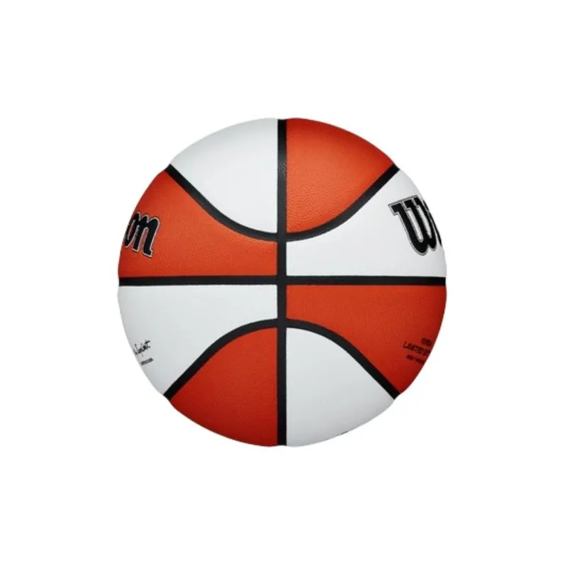 Wilson Genuine Leather Basketball White Brown Size 7 Ball Training Unisex-3