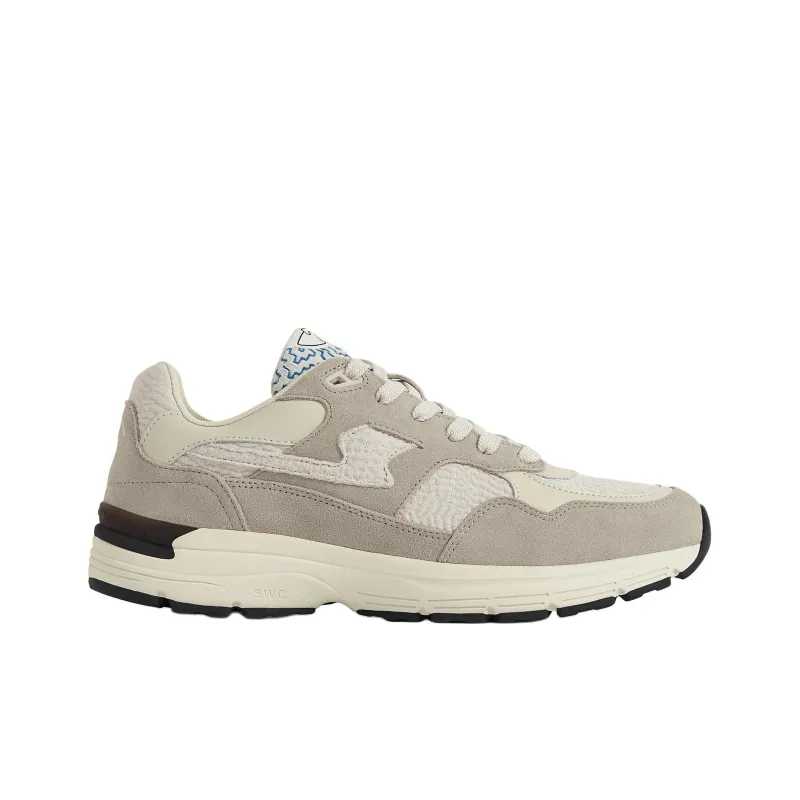 Stepney Workers Club S-Strike Low-Top Casual Shoes Unisex White Brown-1