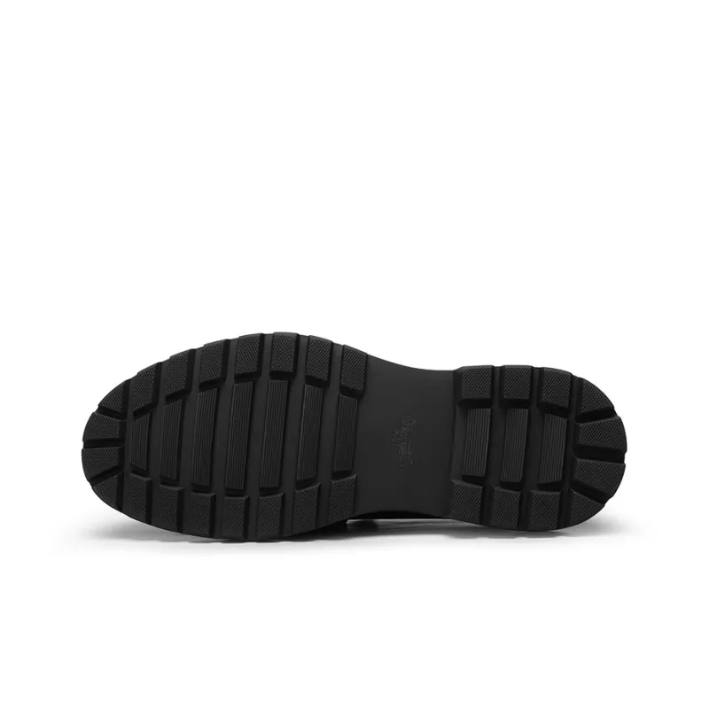 GOLDLION Loafers Flat Men's Black-4