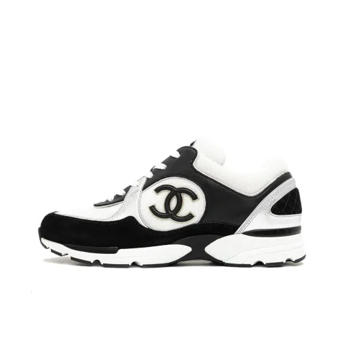 CHANEL Sneakers Black White Women's