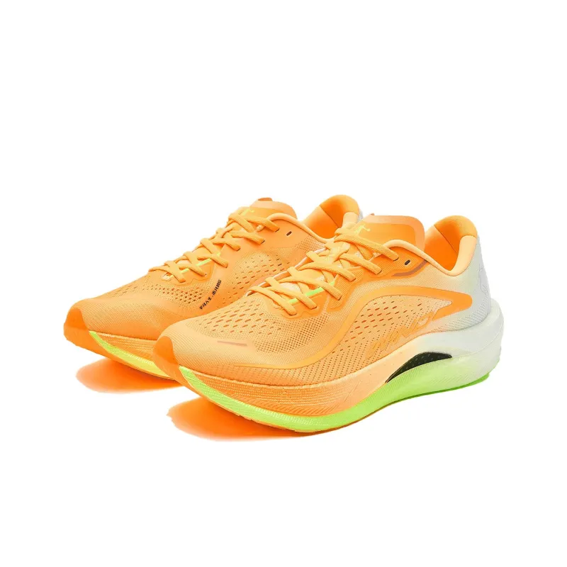 QIAODAN Strong Winds 2.0 Cushioning Anti Slip And Wear Resistant Low Top Running Shoes Men's Orange-2
