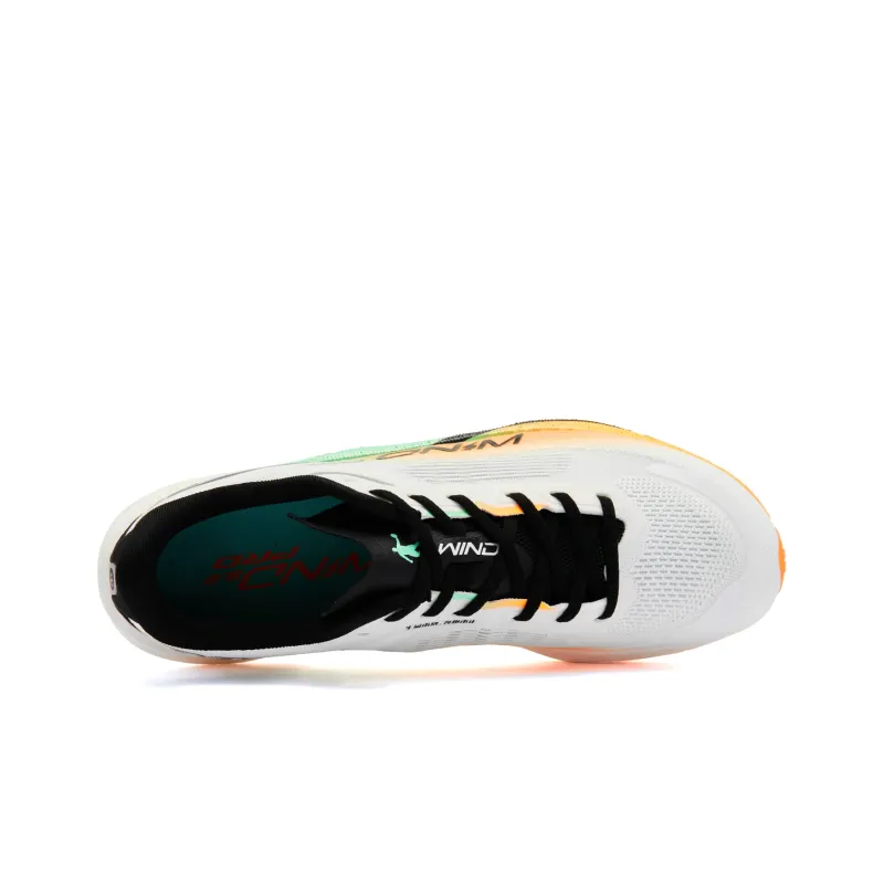 QIAODAN Strong Winds 2.0 PRO Running Shoes Men Low Top Jordan White Flying Shadow Orange-3