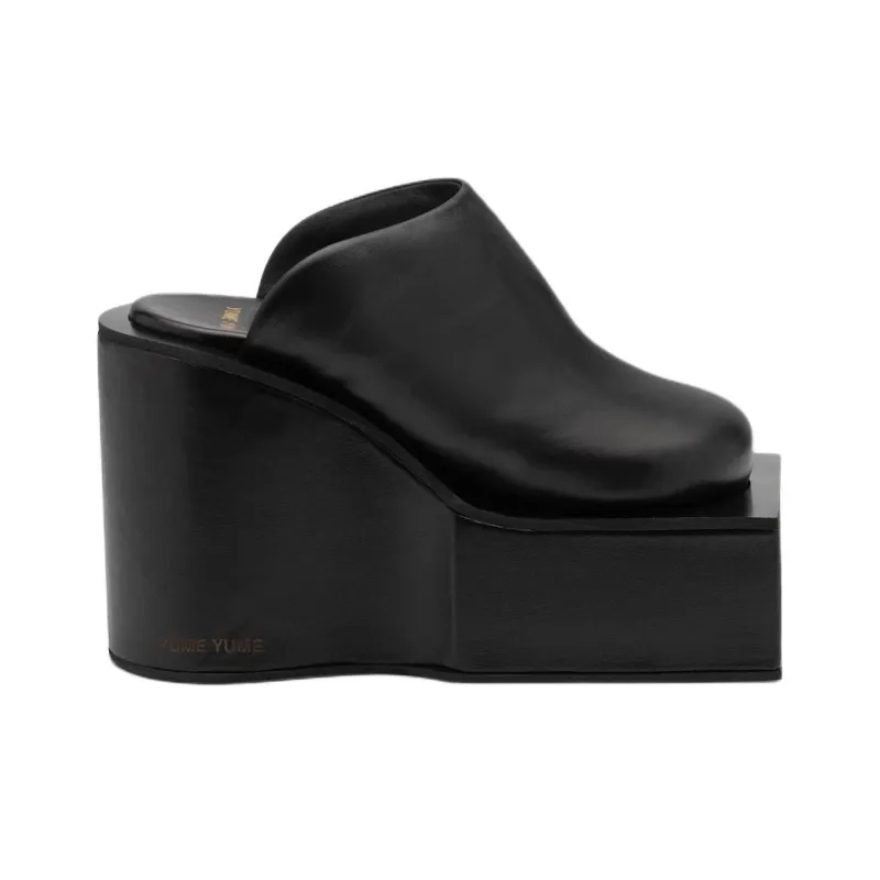 YUME YUME Wrap-toe Slippers Women's Black-1