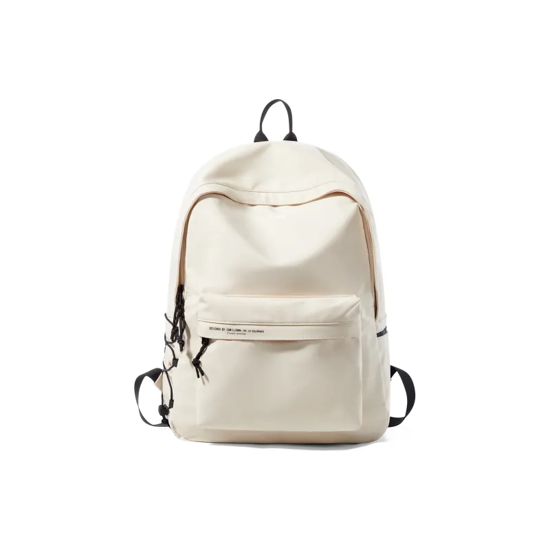 RIOREX Nylon Fabric Backpack Large Size Unisex Black/White-0