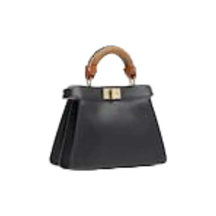 FENDI Peekaboo Polyester With Polyamide And Calfskin Controller Case Accessory Small Size Unisex White/White/Blue/Black-1