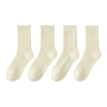 XXLLG Mid-Calf Socks Women's 4 Pack