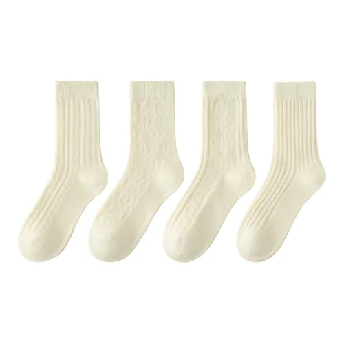 XXLLG Mid-Calf Socks Women's 4 Pack