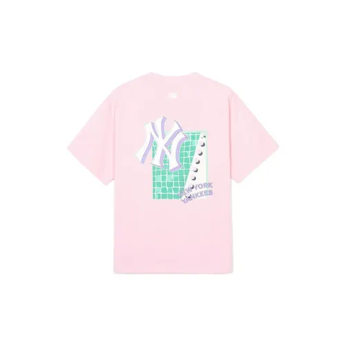 MLB New York Yankees T-Shirts Unisex Light Pink