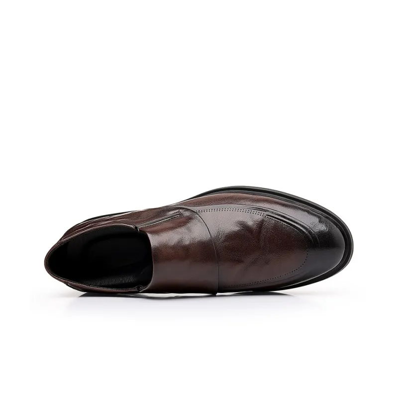 Mulinsen Dress Shoes Men Low Top Black-2