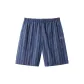 [Cropped-Men's]Zhuang Blue Stripes Pattern