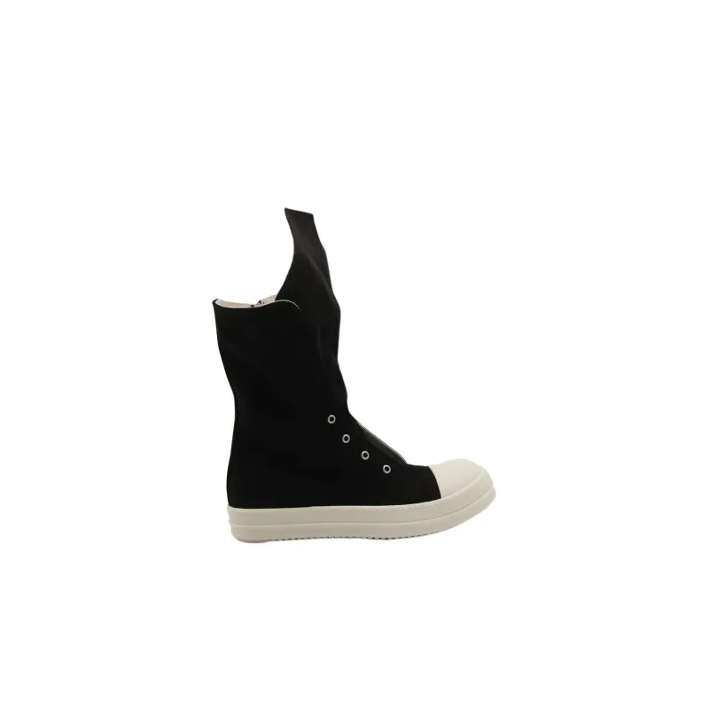 Rick Owens DRKSHDW Eyelet-detailing Cotton Sneakers-1