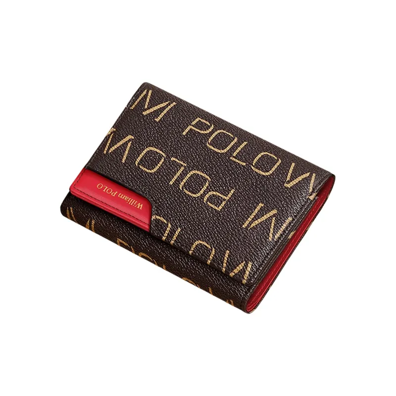 WilliamPOLO PVC Multiple Card Slots Card Holder Wallet With Zip Closure And Coin Pocket Regular Women's Multicolor-2