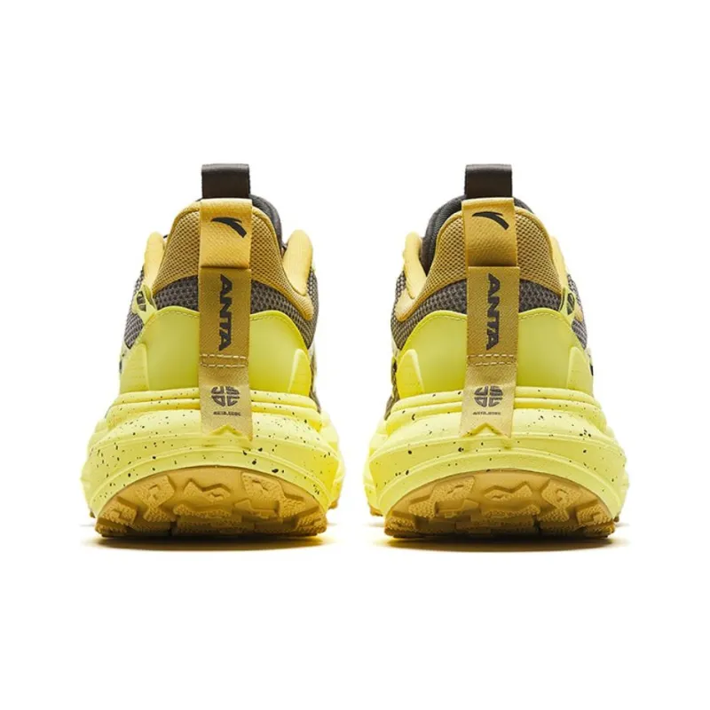 Anta Low-Top Running Shoes Men's Gray Yellow-2