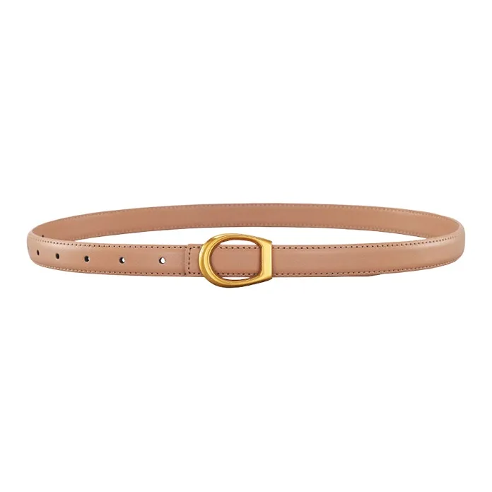 CARTELO Cow Split Leather Belts Women's Width 1.8CM-4