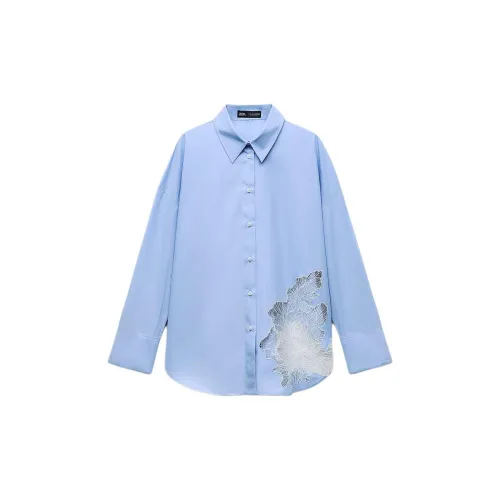 ZARA Shirts Women's Light Blue