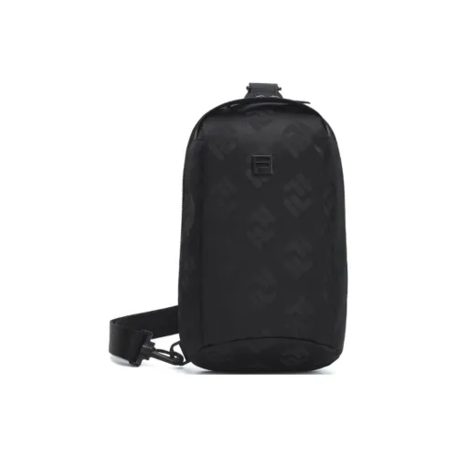 FILA Athletics PU Shoulder Bag Crossbody Bag Regular Unisex Pitch Black