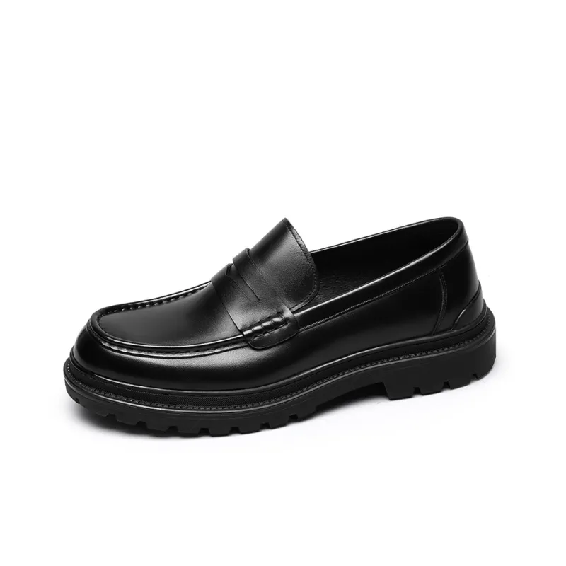 GOLDLION Loafers Flat Men's Black-0