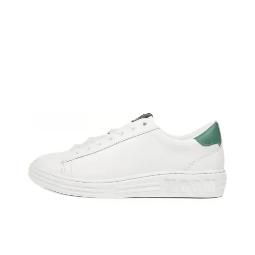 MSGM Skateboard Shoes Men Low-Top White/Green