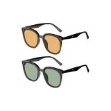 [Tea Brown+Green]Couple 1 Pair