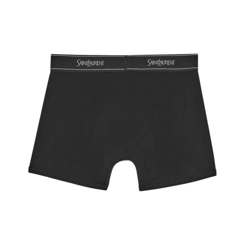 SAINT LAURENT Logo Band Boxers-1