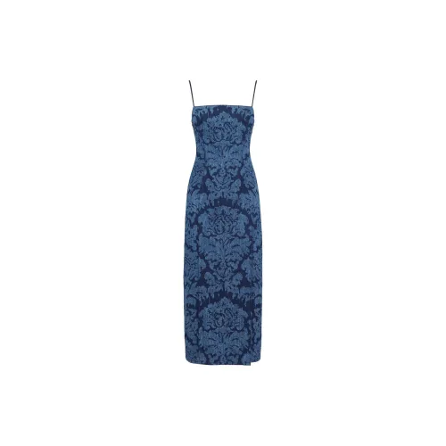 Alexander McQueen SS24 Slip Dresses Women's Denim