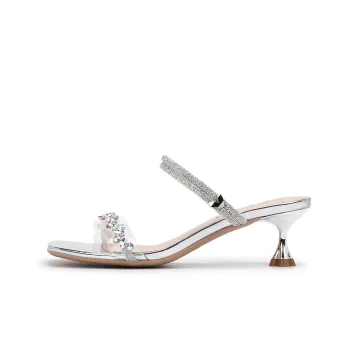 SATURDAY MODE One Strap Slippers 5cm Women's