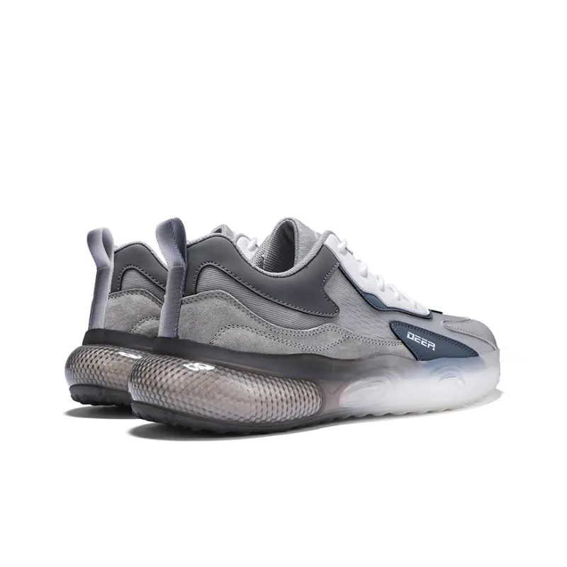 DEERWAY Breathable Coverage Support Impact Resistant Lightweight Height Increasing Low Top Chunky Sneakers Men's-5