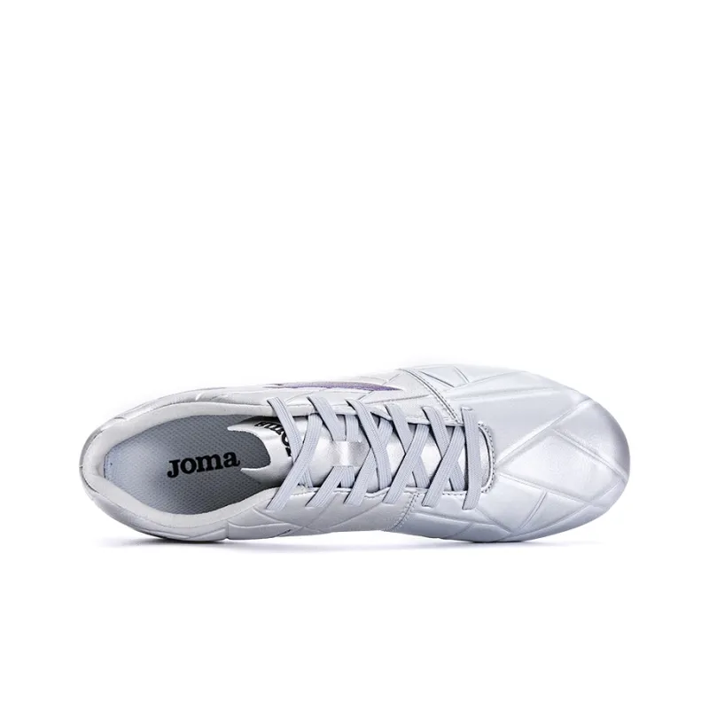 Joma Training Series MG Rubber Short Studs Anti Slip Wear Resistant Soccer Shoes Men's Silver-3