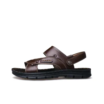 Medd Beach Sandals Men Brown/Black/Yellow