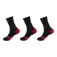 3-Pack Black and Red S02 Knee-High Socks