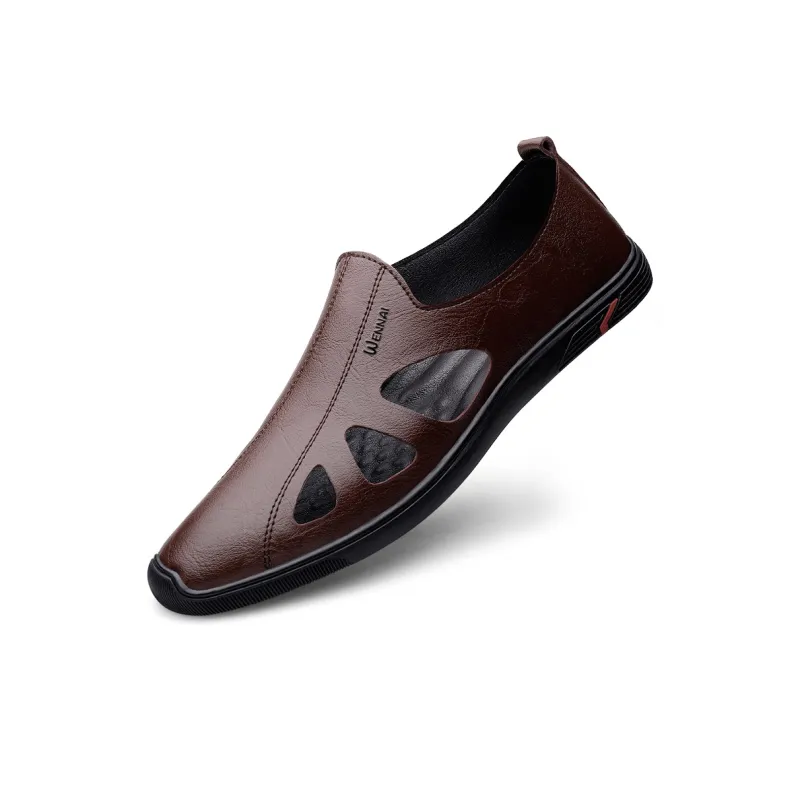 Wen Nai Casual Shoes Men's Dark Brown-2