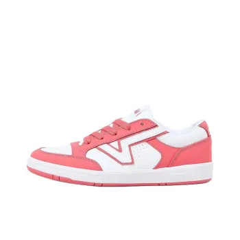 Vans Lowland Comfycush Slip Resistant Shock Absorbers Low Top Skateboard Shoes Unisex Pink White