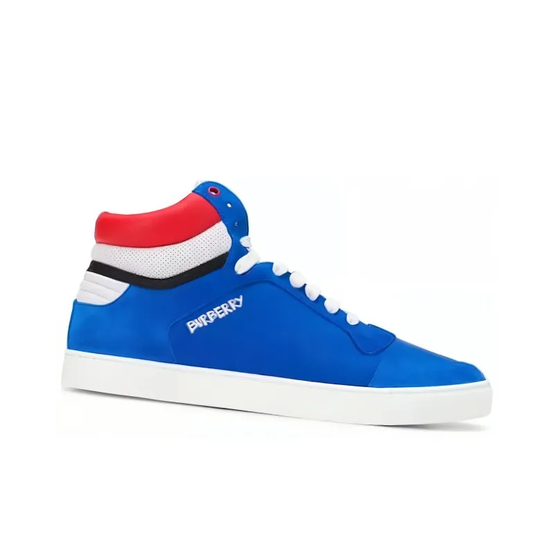 Burberry Reeth Blue Suede Women's-2