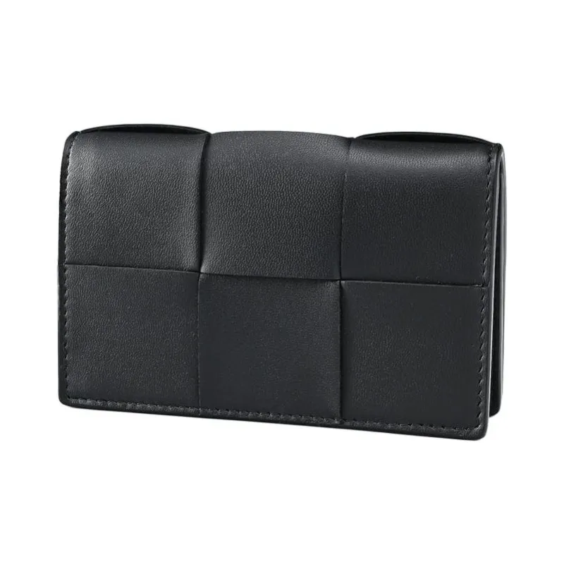 Bottega Veneta Sheepskin Card Holder Women's Black-1