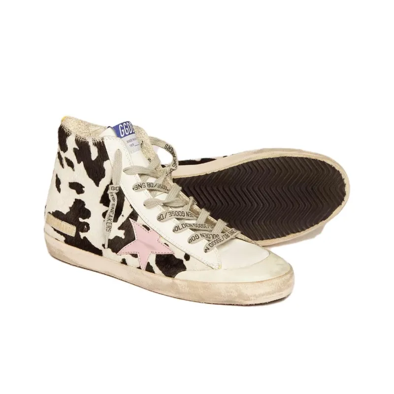 Golden Goose Francy Penstar Stylish Skateboarding Shoes Women's White Old-fashioned-4
