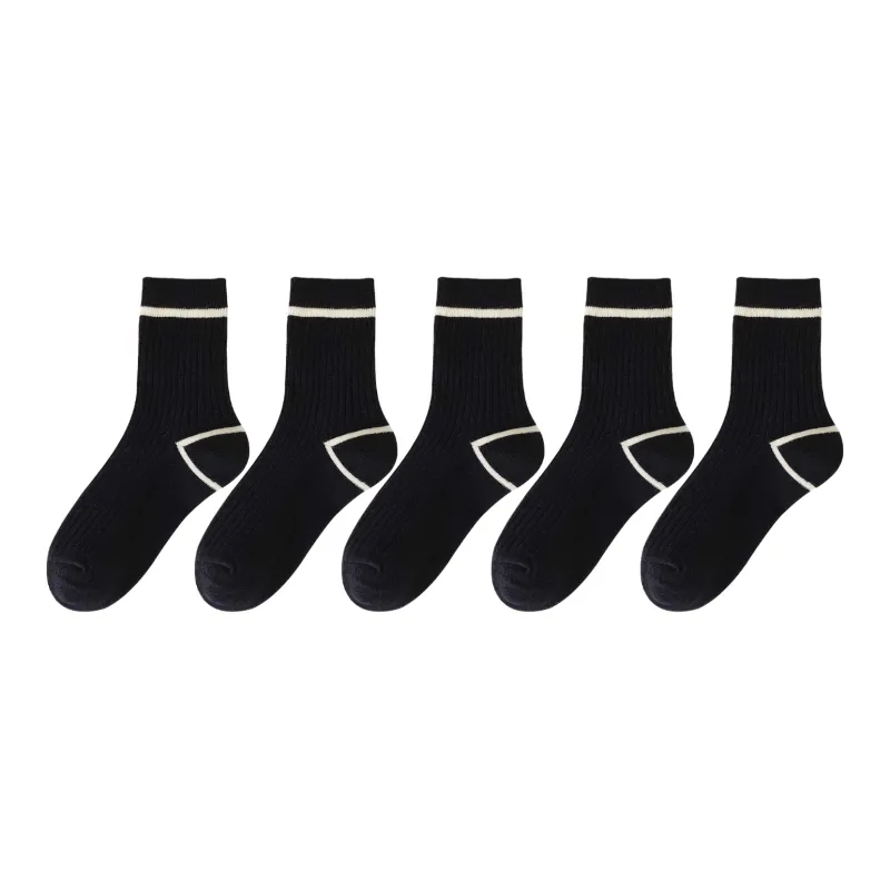 XXLLG Mid Calf Socks Women's 5 Pack-8