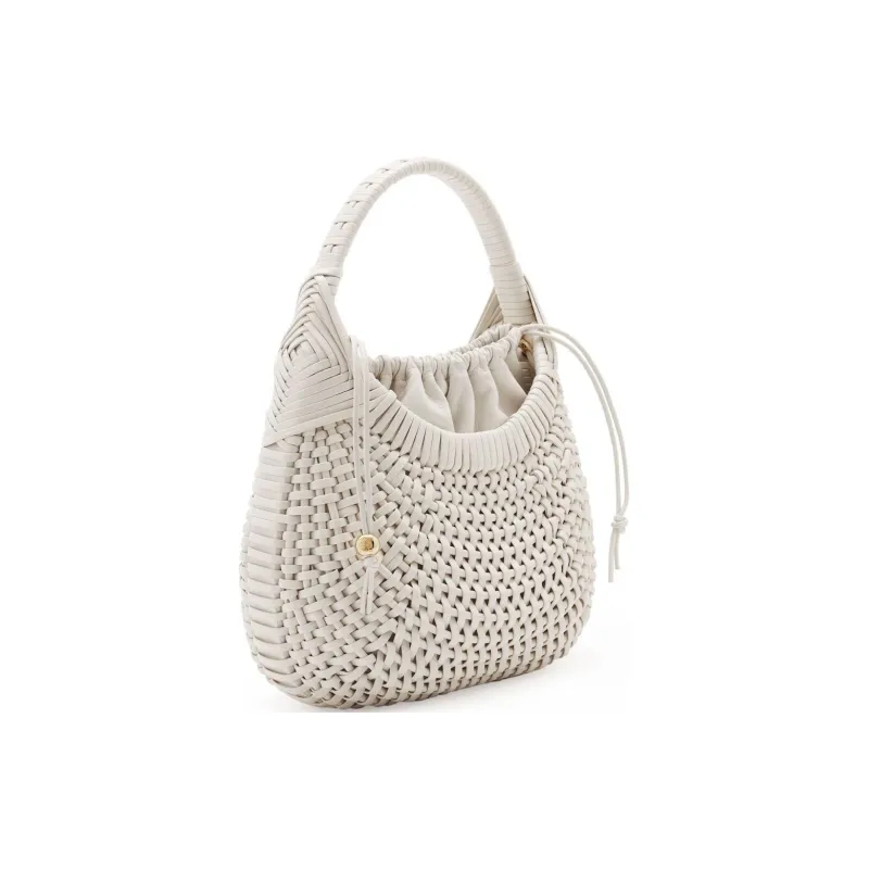 LOEWE Calfskin Shoulder Bag, Crossbody Bag, Handbag Women's Soft White-2